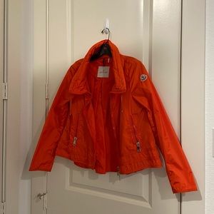 Moncler orange jacket 100%new